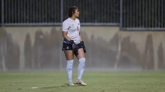Nadia Cooper directs the backline against UCLA