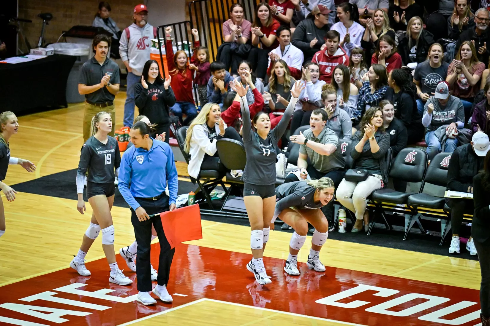 Washington State volleyball fell, 3-0, to eighth-ranked Stanford on Friday, Oct. 28, 2022, in Bohler Gym.