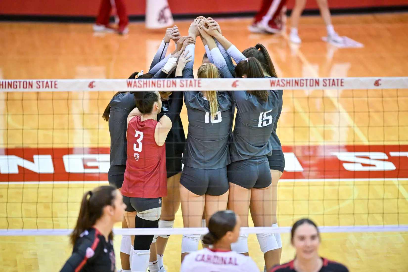 Washington State volleyball fell, 3-0, to eighth-ranked Stanford on Friday, Oct. 28, 2022, in Bohler Gym.