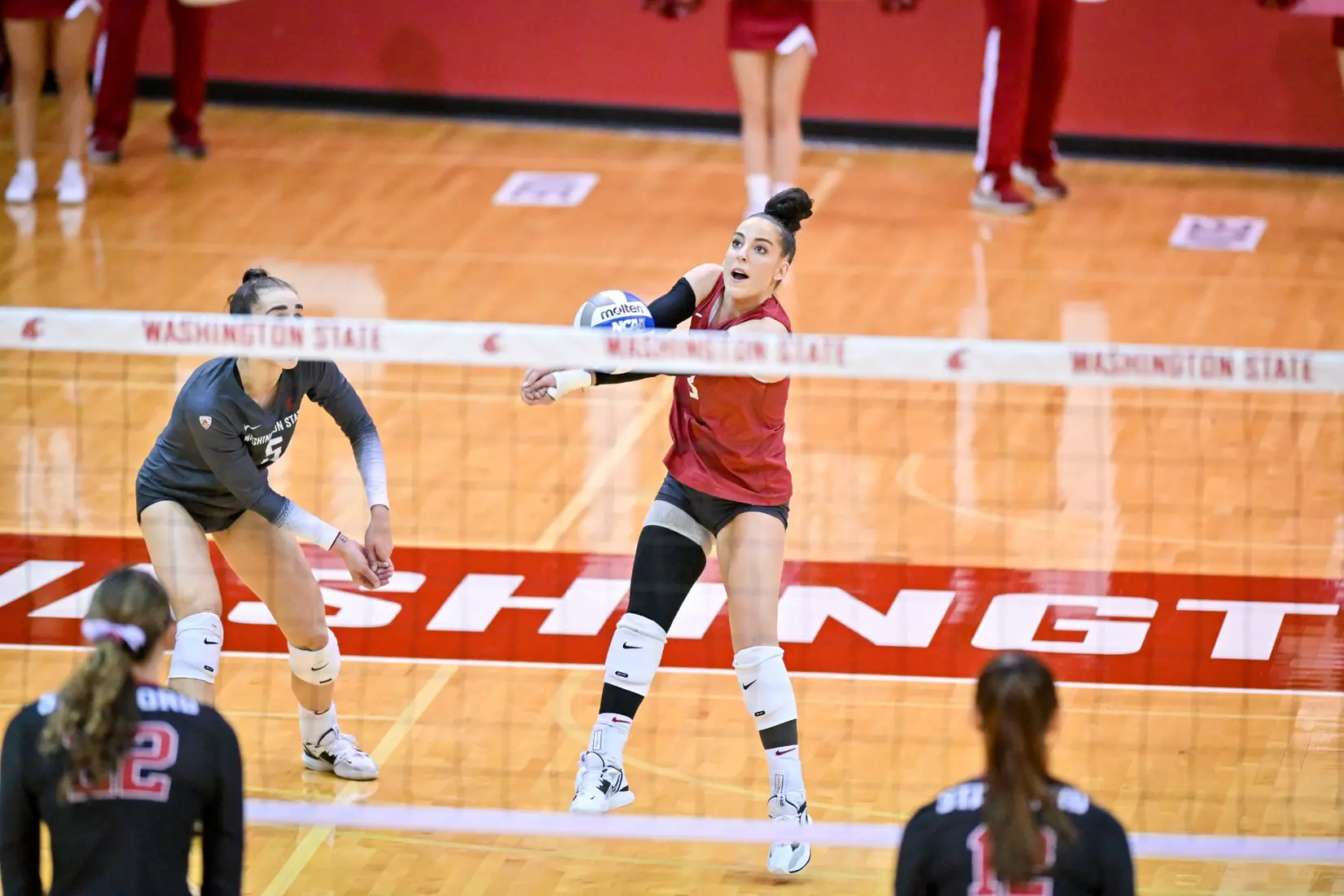 Washington State volleyball fell, 3-0, to eighth-ranked Stanford on Friday, Oct. 28, 2022, in Bohler Gym.