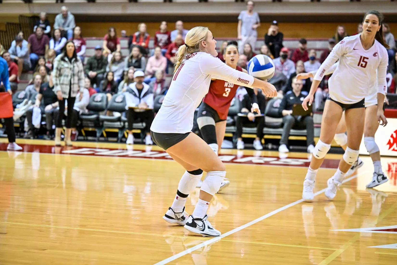 Washington State volleyball defeated Cal, 3-0, on Sunday, Oct. 30, in Bohler Gym.