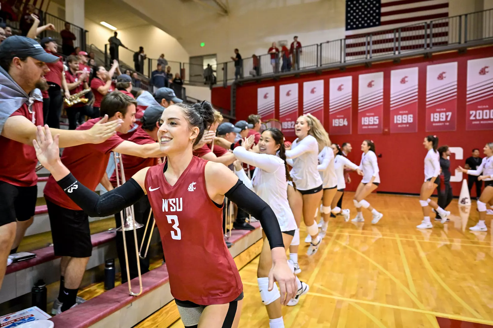 WSU defeats No. 12 Oregon, 3-0, on Oct. 7, 2022, at Bohler Gym
