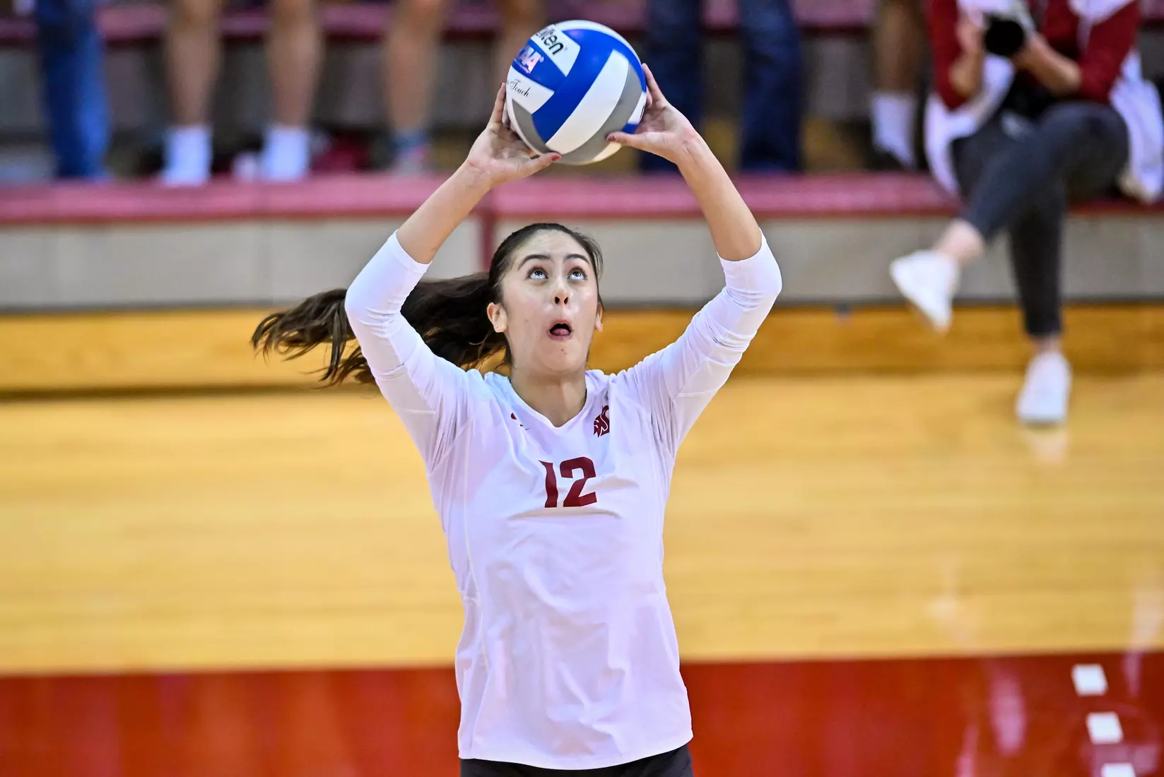 WSU defeats No. 12 Oregon, 3-0, on Oct. 7, 2022, at Bohler Gym
