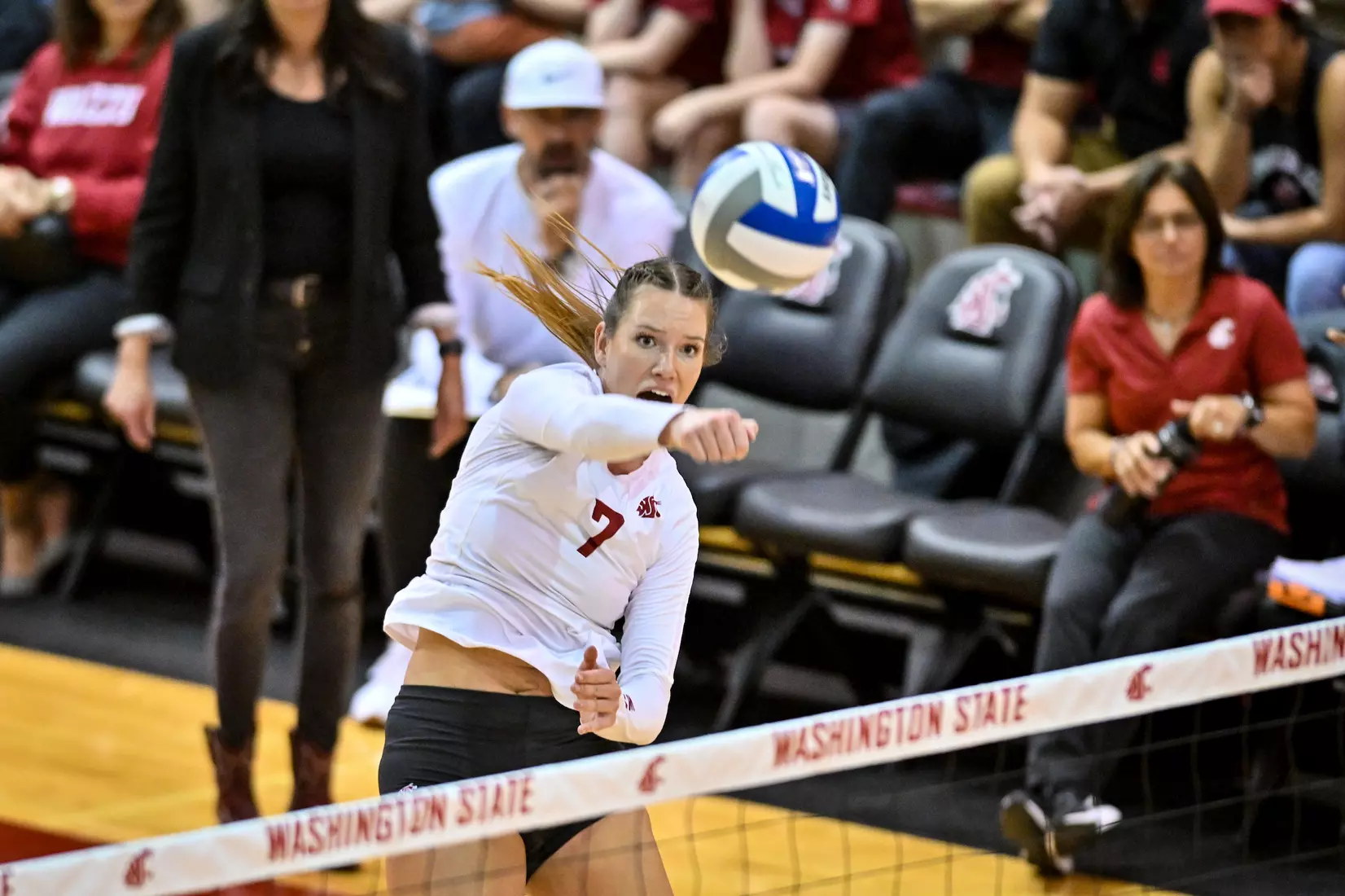 WSU defeats No. 12 Oregon, 3-0, on Oct. 7, 2022, at Bohler Gym