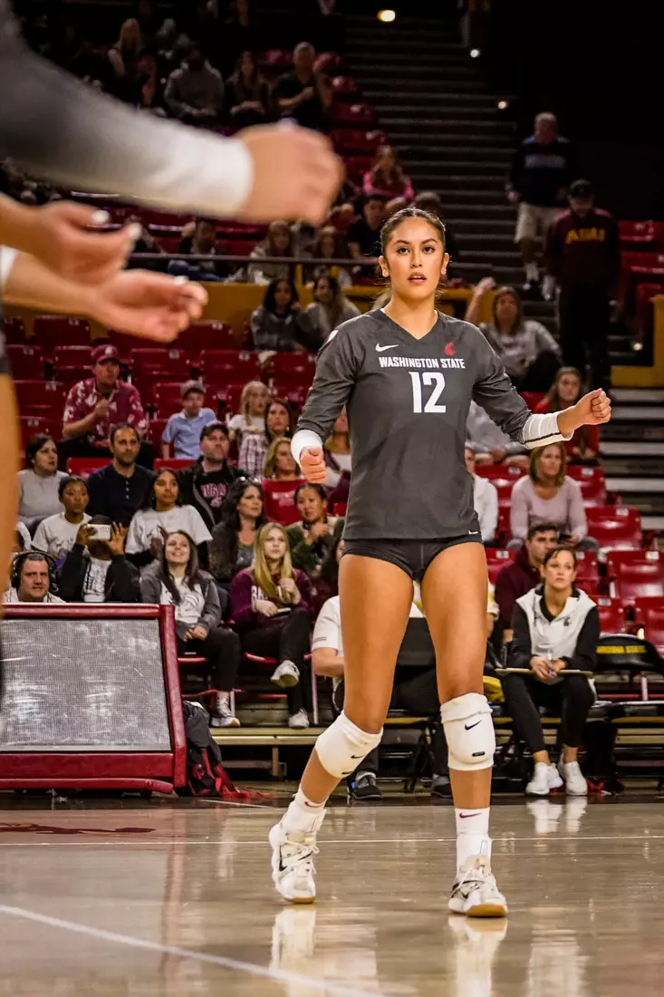 Washington State volleyball defeated Arizona State, 3-0, on Friday, Nov. 11, 2022, at Desert Financial Arena in Tempe, Ariz.