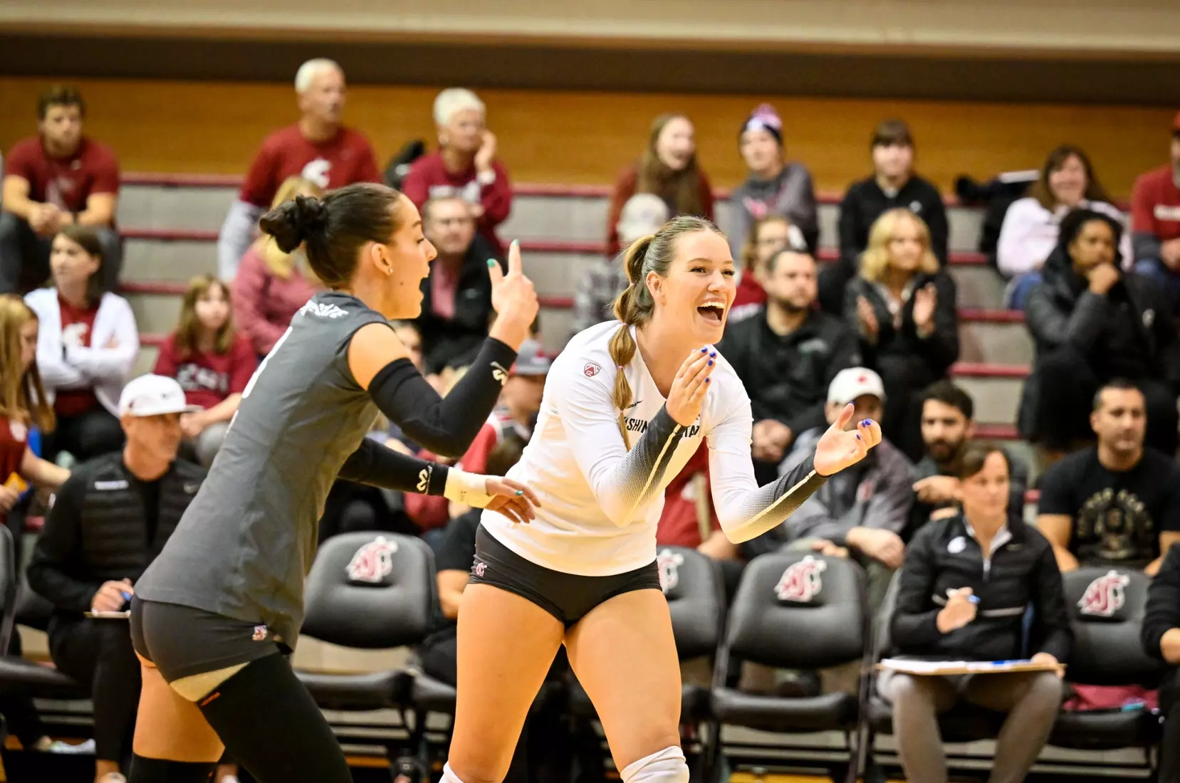 Washington State volleyball defeated Utah, 3-0 (25-20, 25-12, 25-18) on Friday, Nov. 18, 2022 in Bohler Gym.