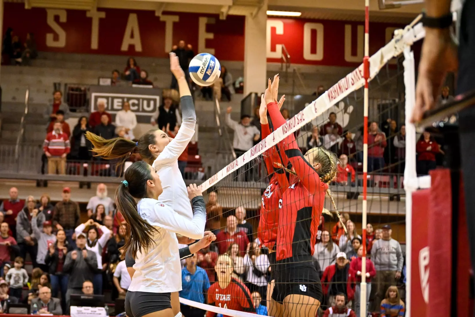 Washington State volleyball defeated Utah, 3-0 (25-20, 25-12, 25-18) on Friday, Nov. 18, 2022 in Bohler Gym.