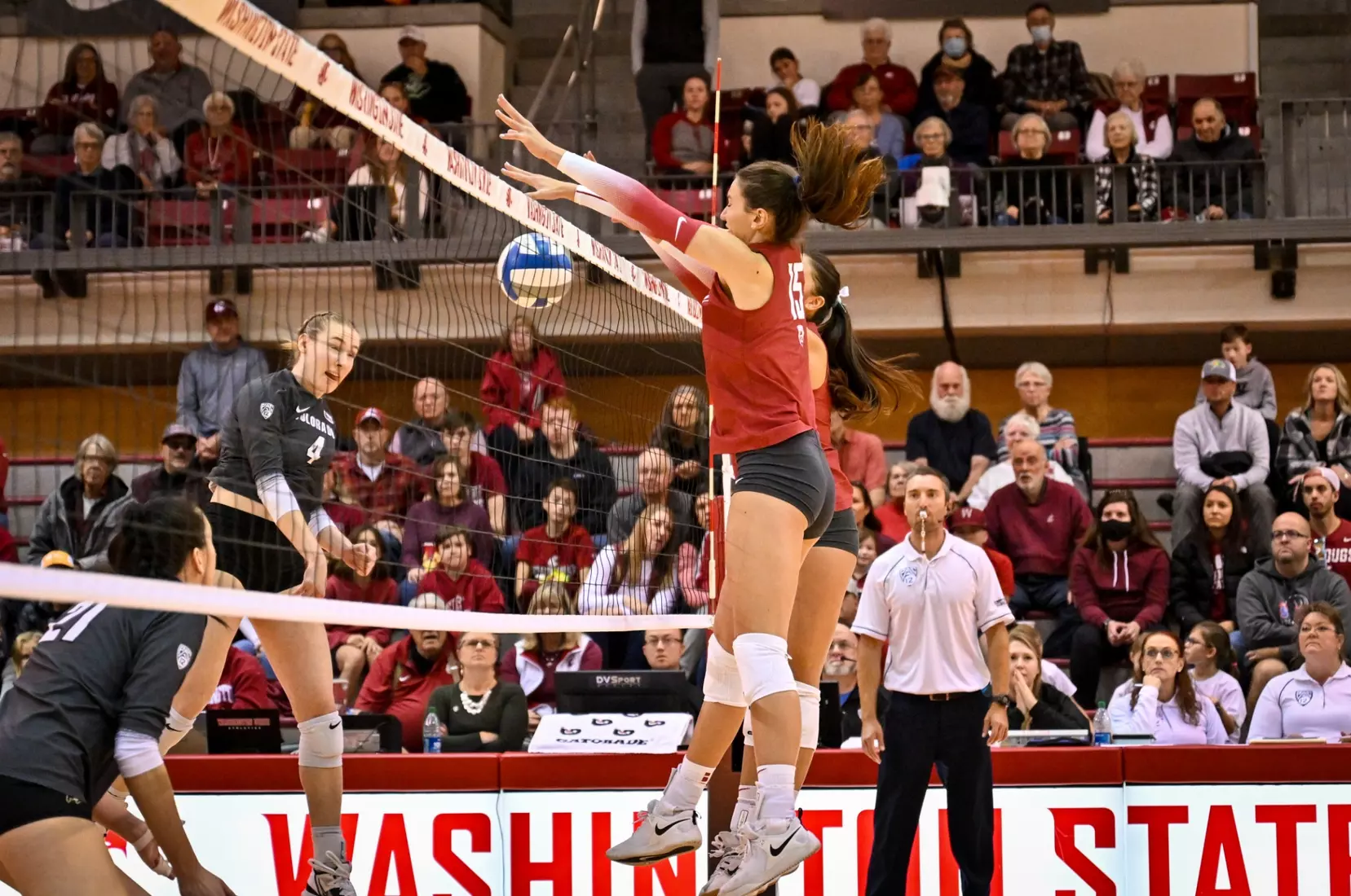 25th-ranked Washington State volleyball defeated Colorado, 3-1, on Sunday, Nov. 20, 2022, in Bohler Gym.