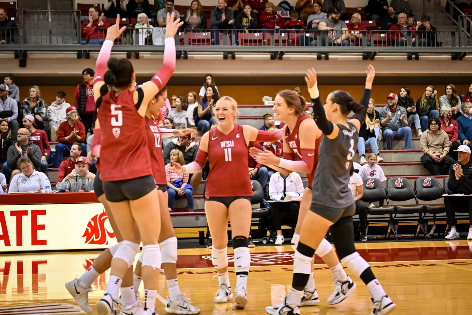 25th-ranked Washington State volleyball defeated Colorado, 3-1, on Sunday, Nov. 20, 2022, in Bohler Gym.