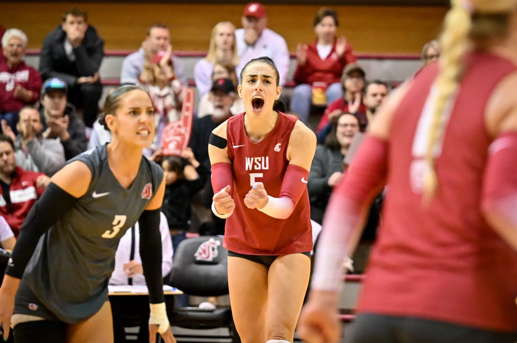 25th-ranked Washington State volleyball defeated Colorado, 3-1, on Sunday, Nov. 20, 2022, in Bohler Gym.