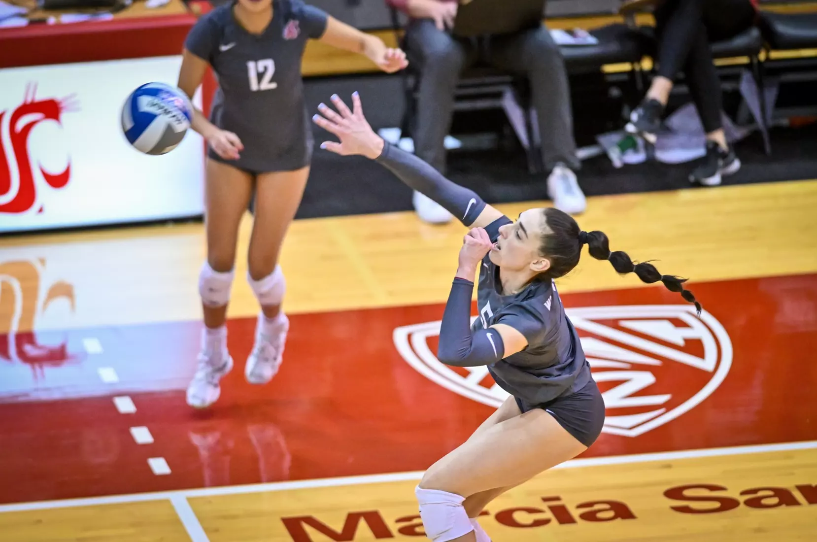 Washington State fell, 3-2, at the hands of UCLA on Tuesday, Nov. 22, 2022, in Bohler Gym.