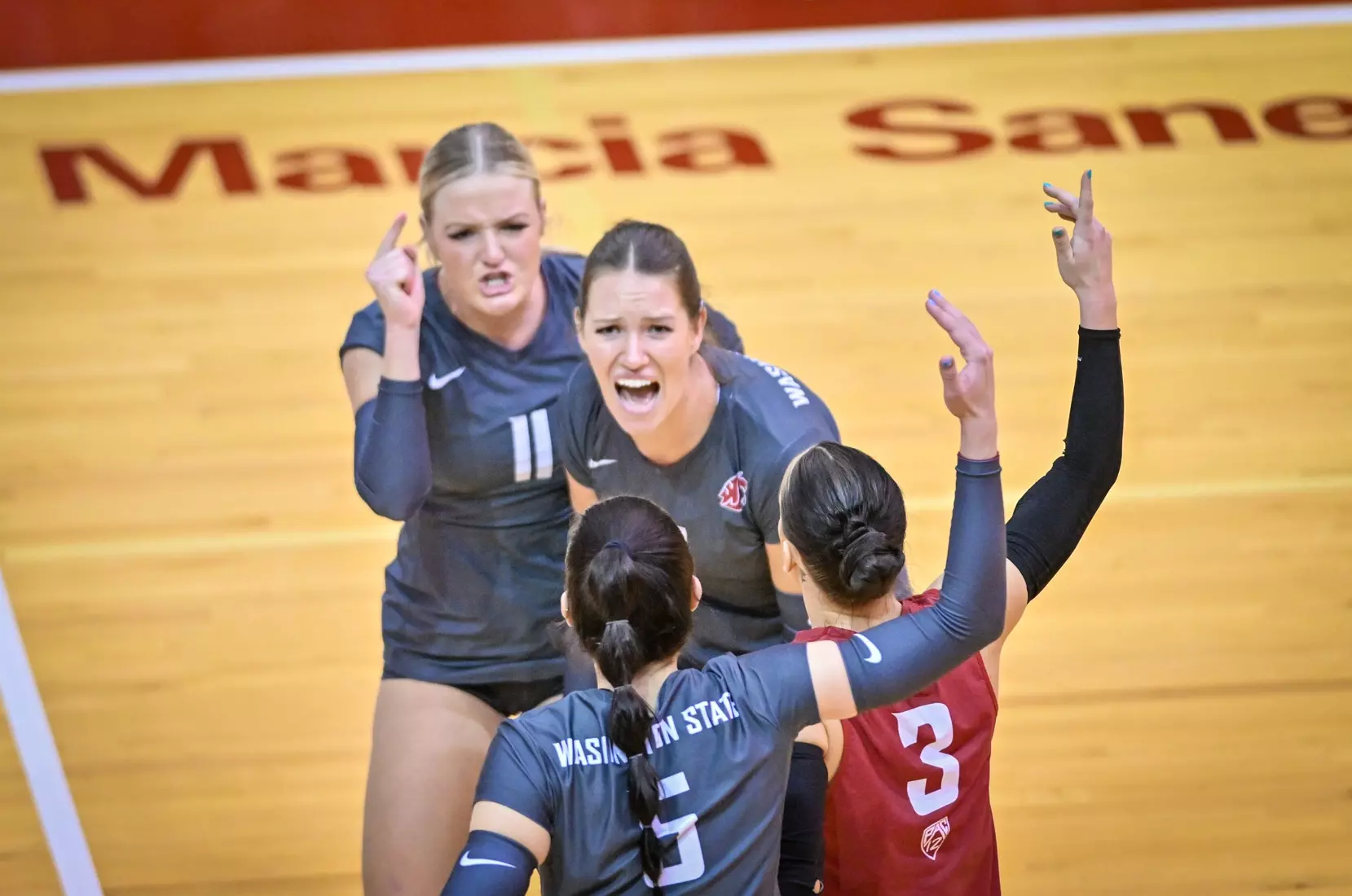 Washington State fell, 3-2, at the hands of UCLA on Tuesday, Nov. 22, 2022, in Bohler Gym.