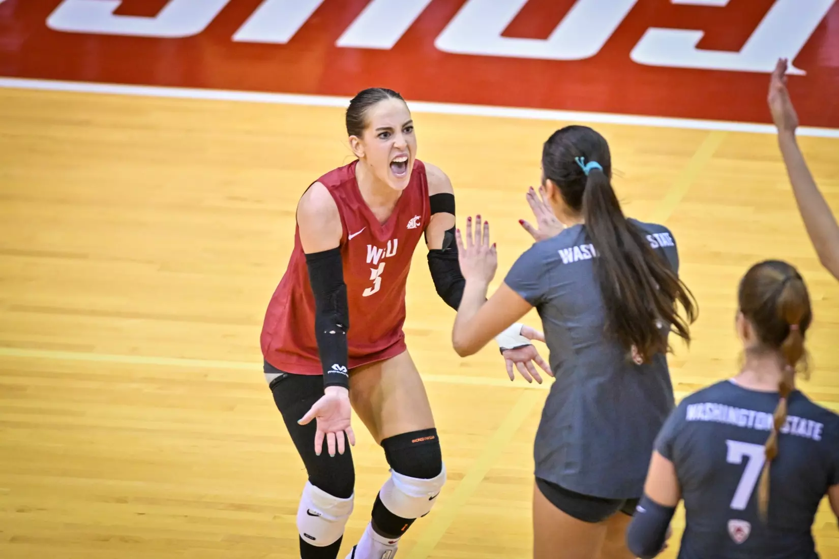 Washington State fell, 3-2, at the hands of UCLA on Tuesday, Nov. 22, 2022, in Bohler Gym.
