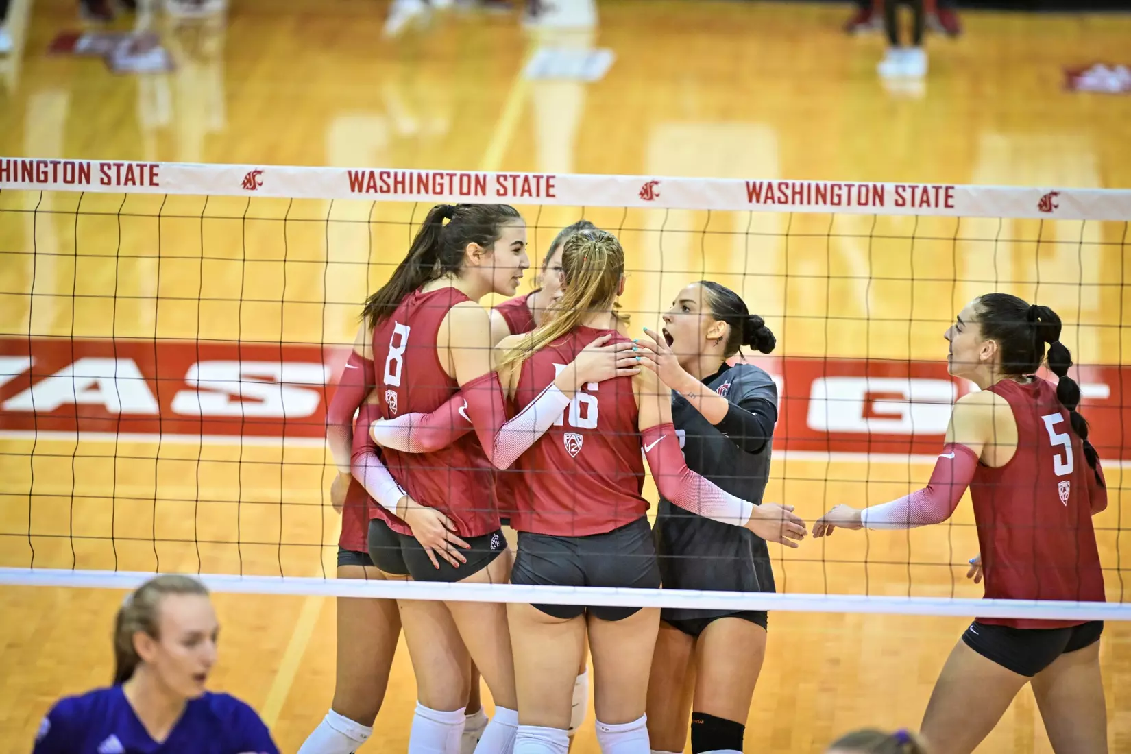 25th-ranked Washington State defeated 24th-ranked Washington, 3-0, on Friday, Nov. 25, 2022, in Bohler Gym.