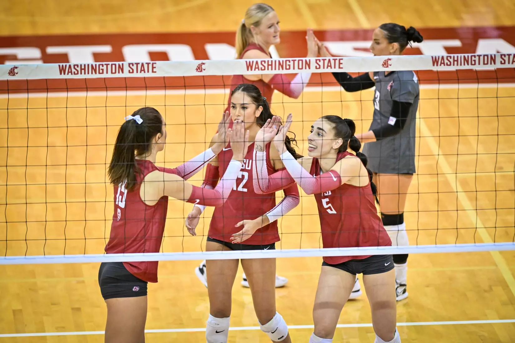 25th-ranked Washington State defeated 24th-ranked Washington, 3-0, on Friday, Nov. 25, 2022, in Bohler Gym.