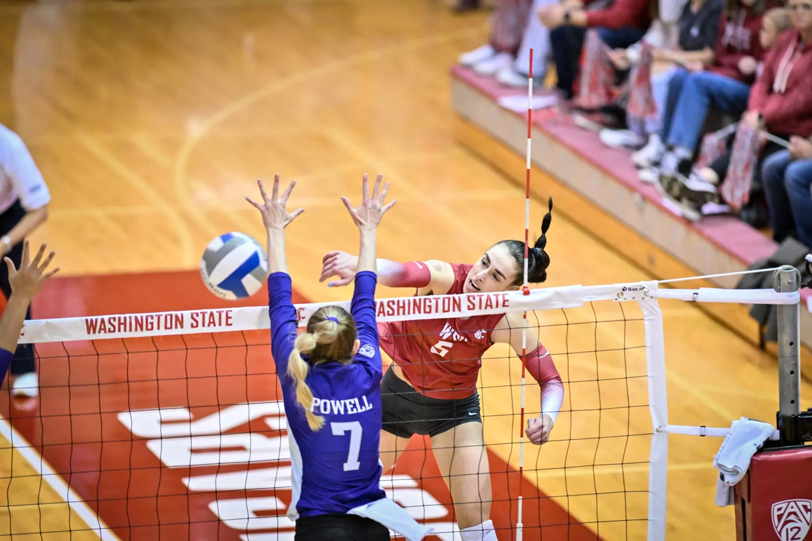25th-ranked Washington State defeated 24th-ranked Washington, 3-0, on Friday, Nov. 25, 2022, in Bohler Gym.