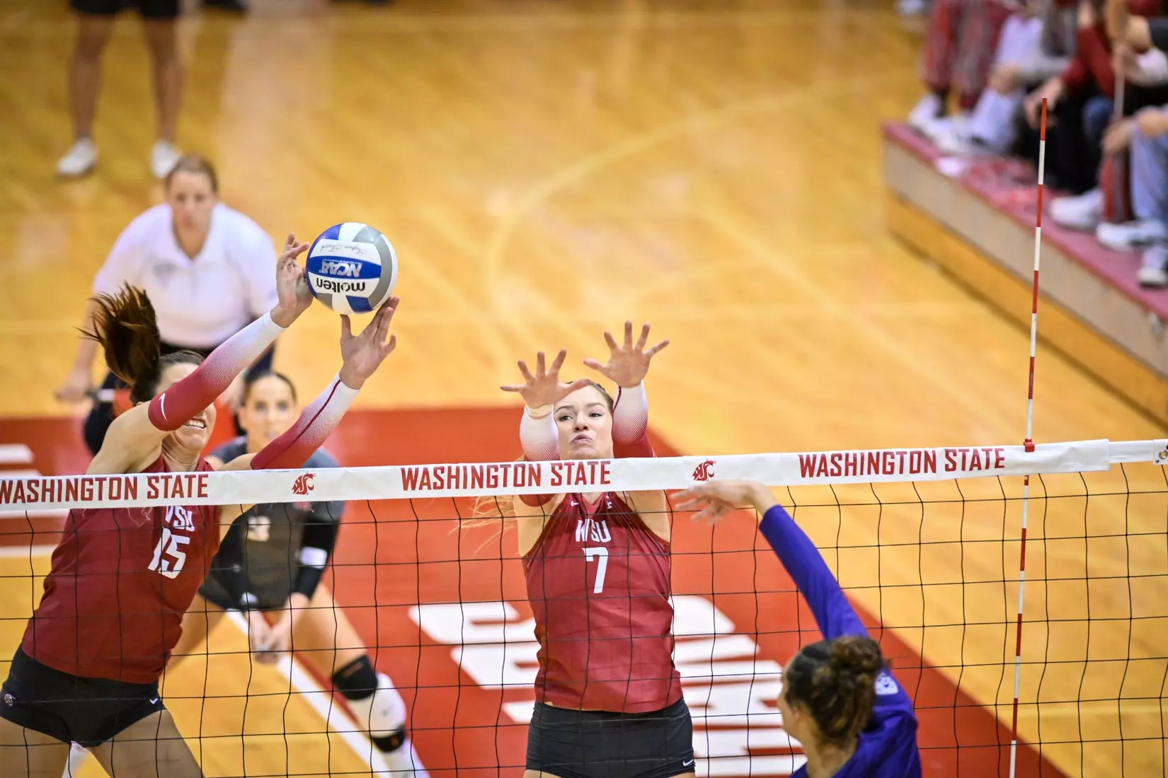 25th-ranked Washington State defeated 24th-ranked Washington, 3-0, on Friday, Nov. 25, 2022, in Bohler Gym.