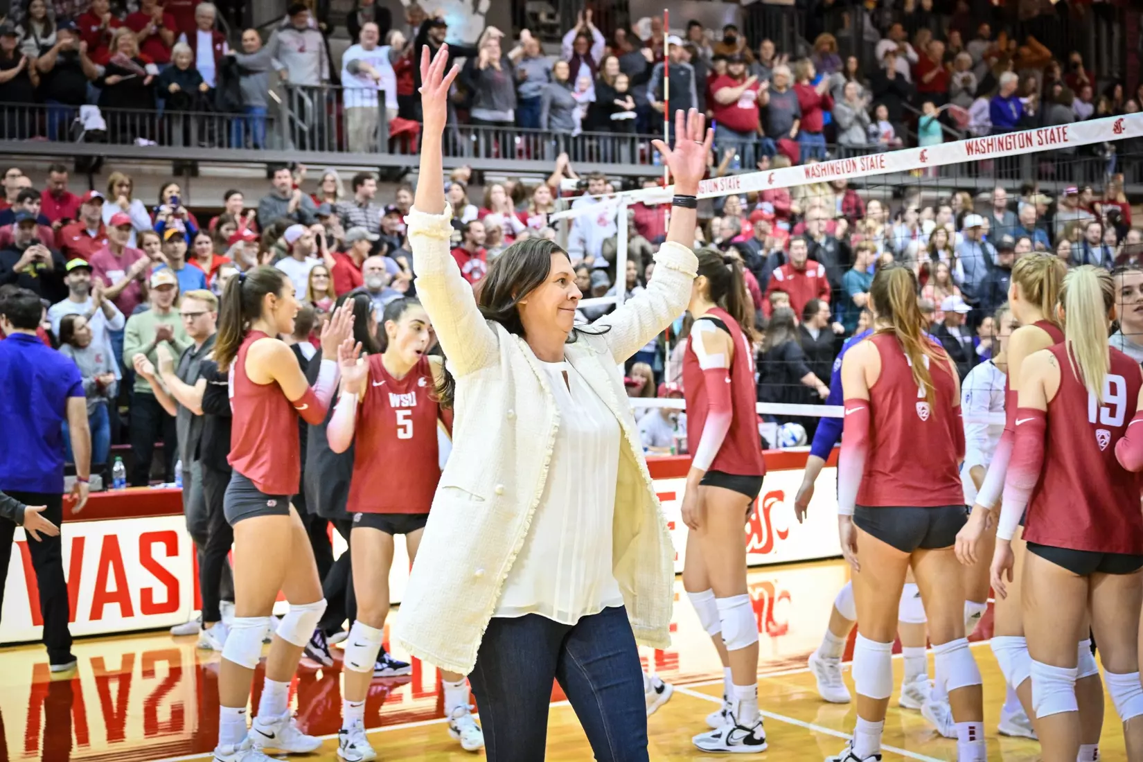 25th-ranked Washington State defeated 24th-ranked Washington, 3-0, on Friday, Nov. 25, 2022, in Bohler Gym.