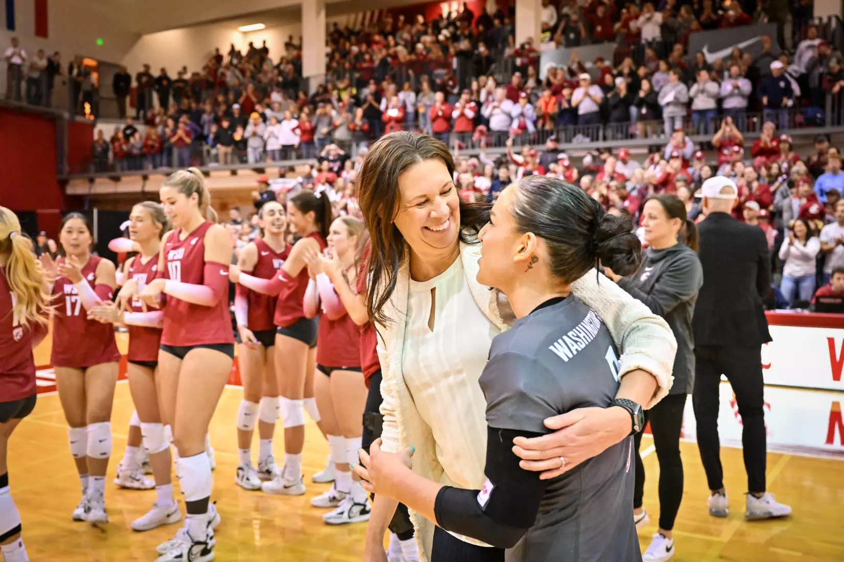 25th-ranked Washington State defeated 24th-ranked Washington, 3-0, on Friday, Nov. 25, 2022, in Bohler Gym.