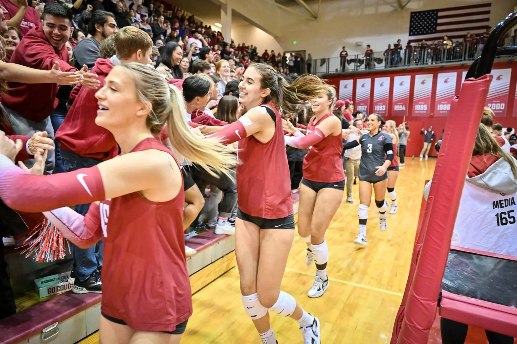 25th-ranked Washington State defeated 24th-ranked Washington, 3-0, on Friday, Nov. 25, 2022, in Bohler Gym.