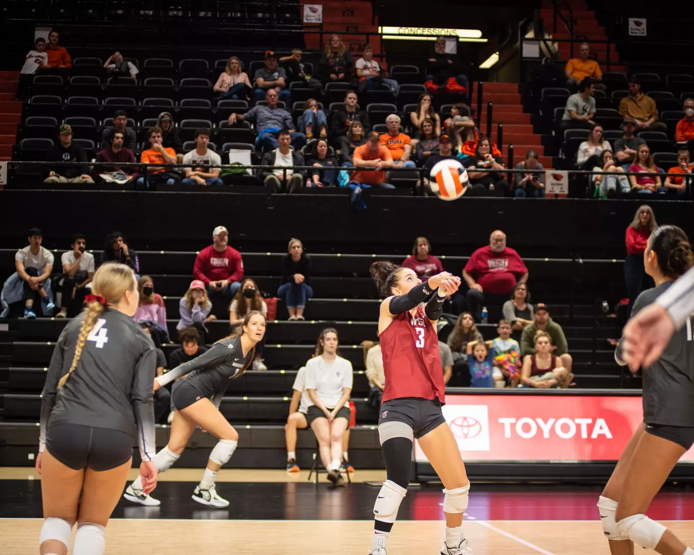 Washington State defeated Oregon State, 3-0, on Friday, Nov. 4, 2022, at Gill Coliseum.