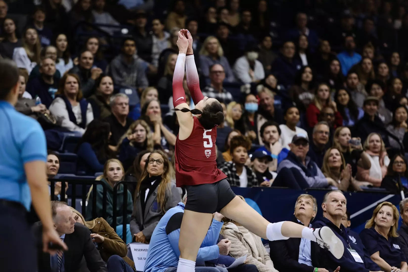 24th-ranked Washington State volleyball fell, 3-1, at third-ranked San Diego, on Friday, Dec. 2, 2022, at Jenny Craig Pavilion, in San Diego, Calif.