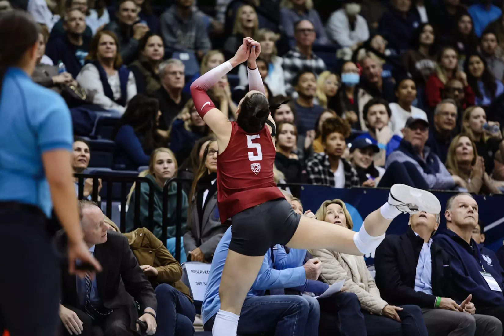 24th-ranked Washington State volleyball fell, 3-1, at third-ranked San Diego, on Friday, Dec. 2, 2022, at Jenny Craig Pavilion, in San Diego, Calif.