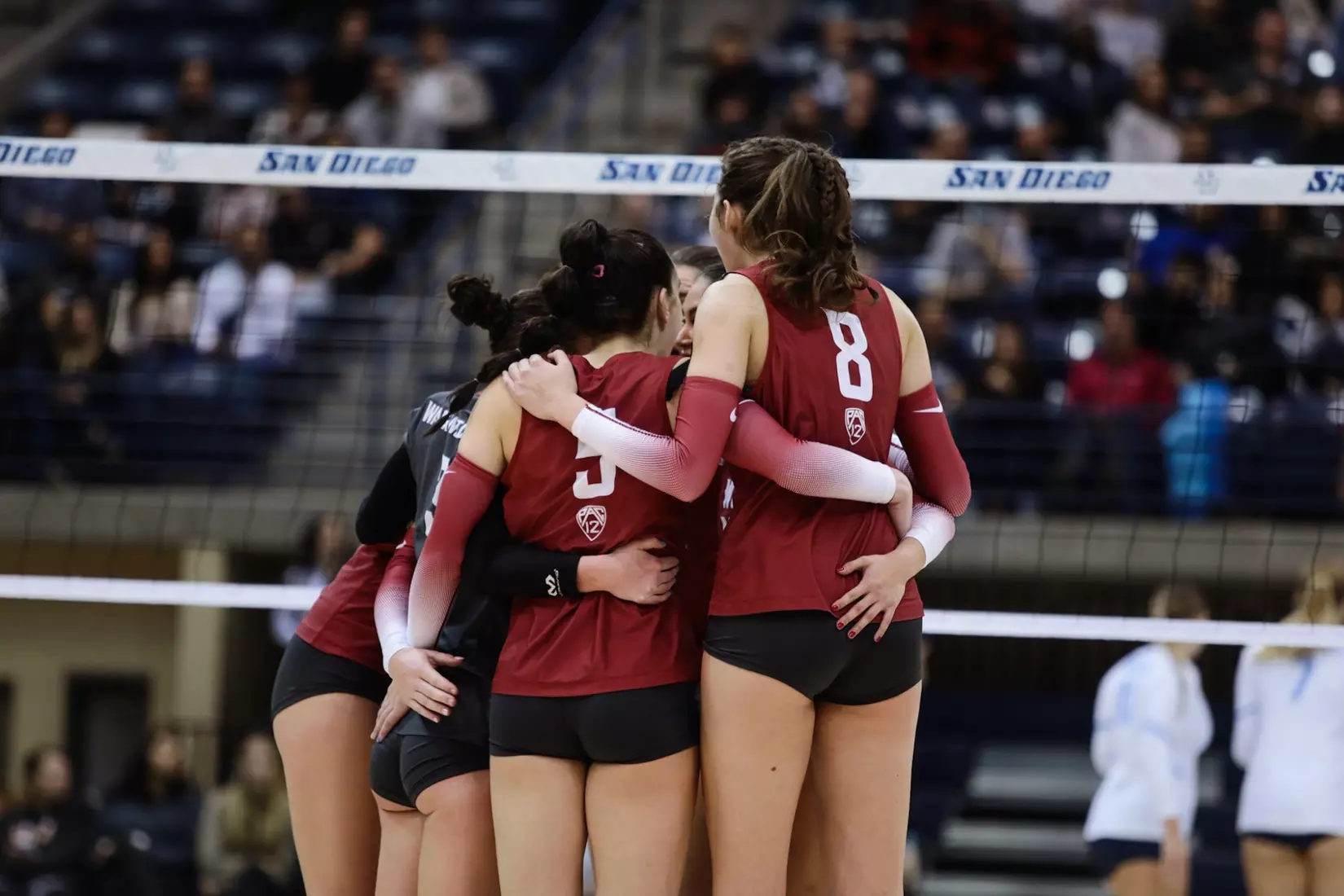 24th-ranked Washington State volleyball fell, 3-1, at third-ranked San Diego, on Friday, Dec. 2, 2022, at Jenny Craig Pavilion, in San Diego, Calif.