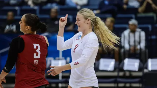 24th-ranked Washington State defeated UNLV, 3-0, in the first round of the 2022 NCAA Tournament on Thursday, Dec. 1, 2022, at the Jenny Craig Pavilion in San Diego, Calif.
