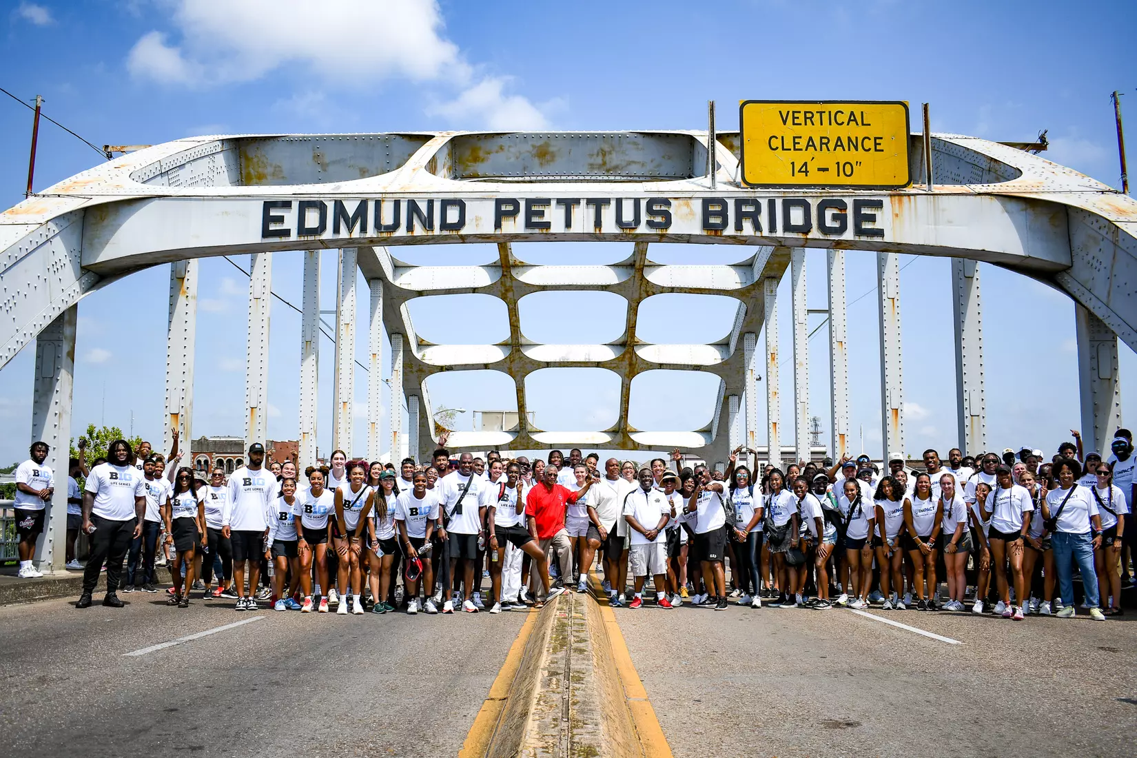Chris Jackson (football), Anna Rodgers (track & field), and Deputy Athletics Director Ike Ukaegbu attend the Pac-12's ImPACT trip to historic Montgomery & Selma, Alabama.