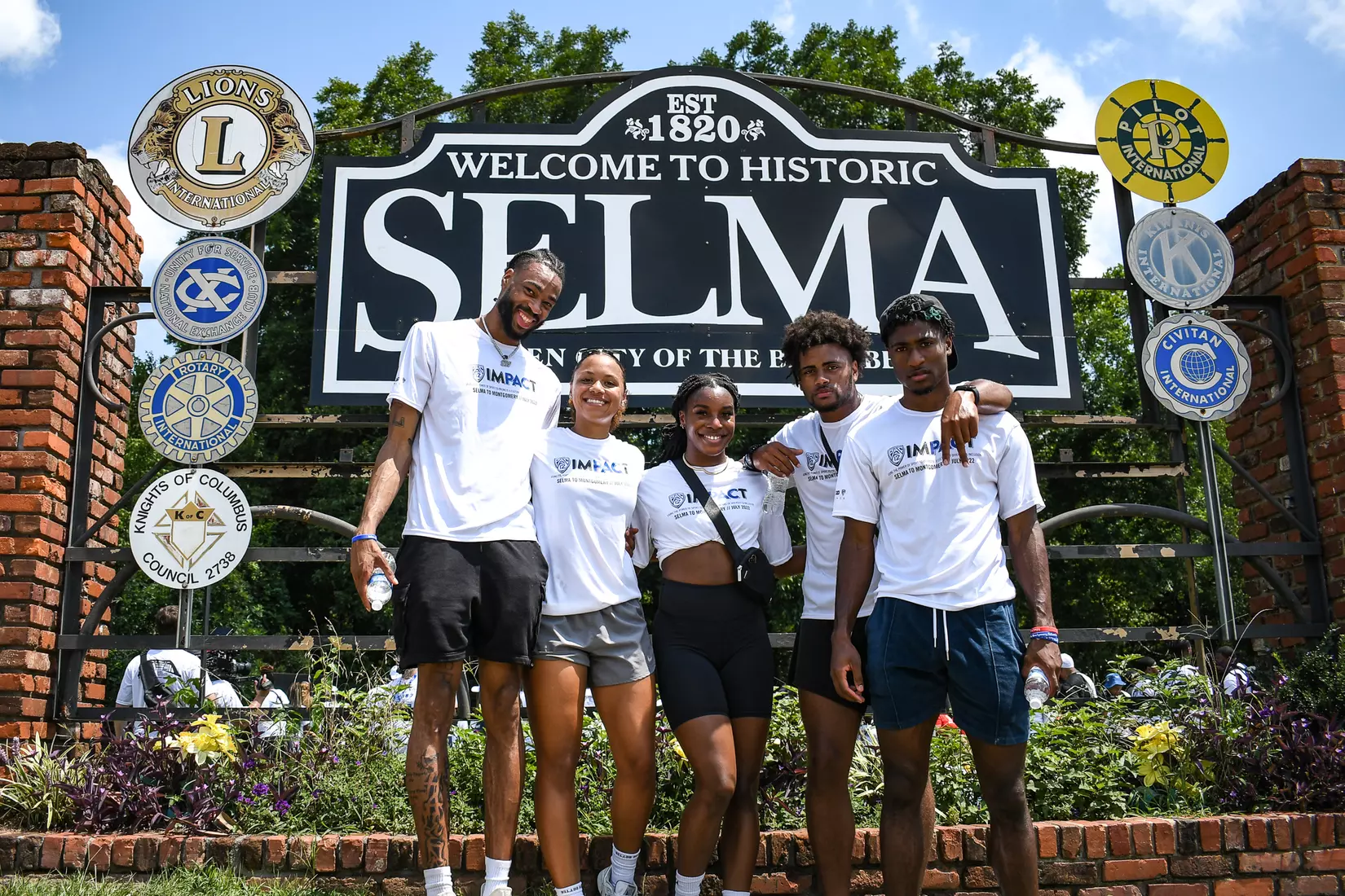 Chris Jackson (football), Anna Rodgers (track & field), and Deputy Athletics Director Ike Ukaegbu attend the Pac-12's ImPACT trip to historic Montgomery & Selma, Alabama.