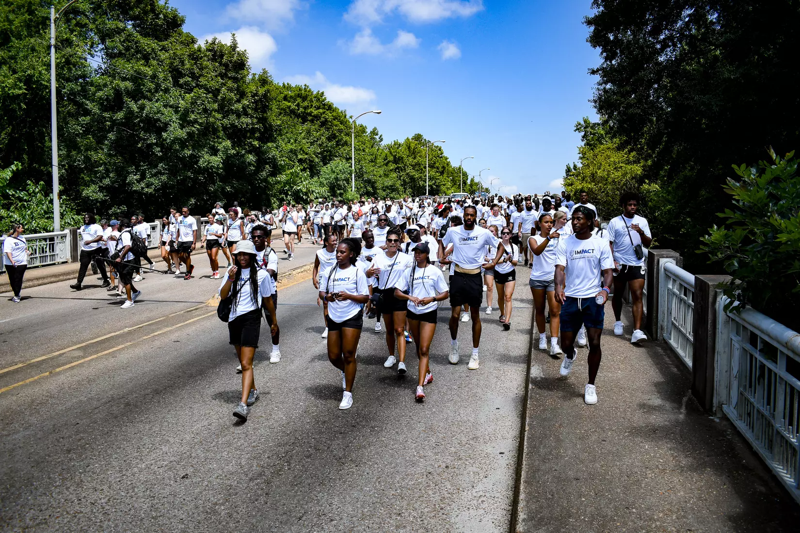 Chris Jackson (football), Anna Rodgers (track & field), and Deputy Athletics Director Ike Ukaegbu attend the Pac-12's ImPACT trip to historic Montgomery & Selma, Alabama.