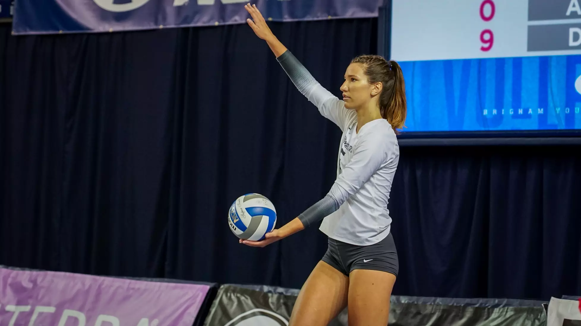 WSU volleyball season opener vs Duke at the BYU doTERRA Classic at the Smith Fieldhouse in Provo, Utah.