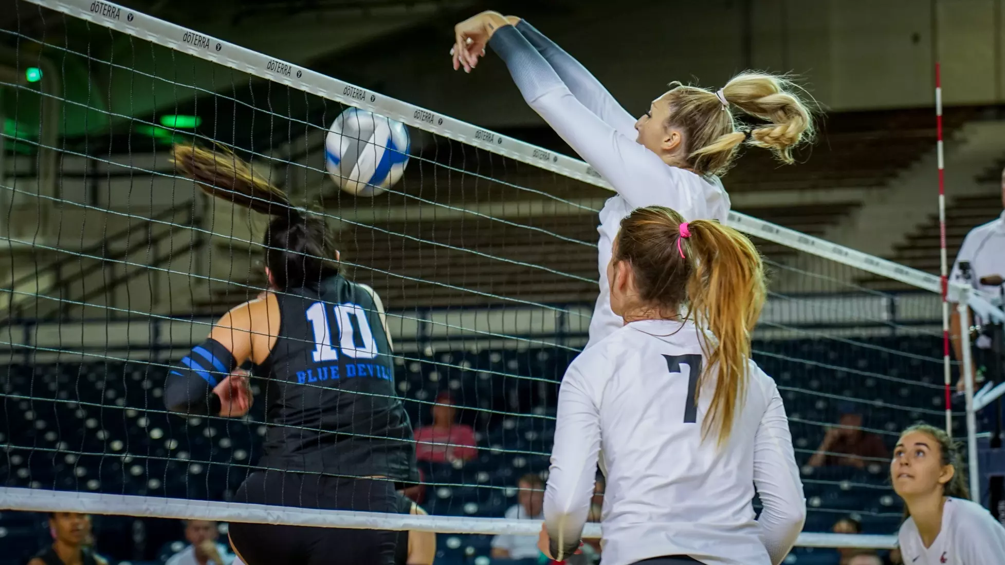 WSU volleyball season opener vs Duke at the BYU doTERRA Classic at the Smith Fieldhouse in Provo, Utah.