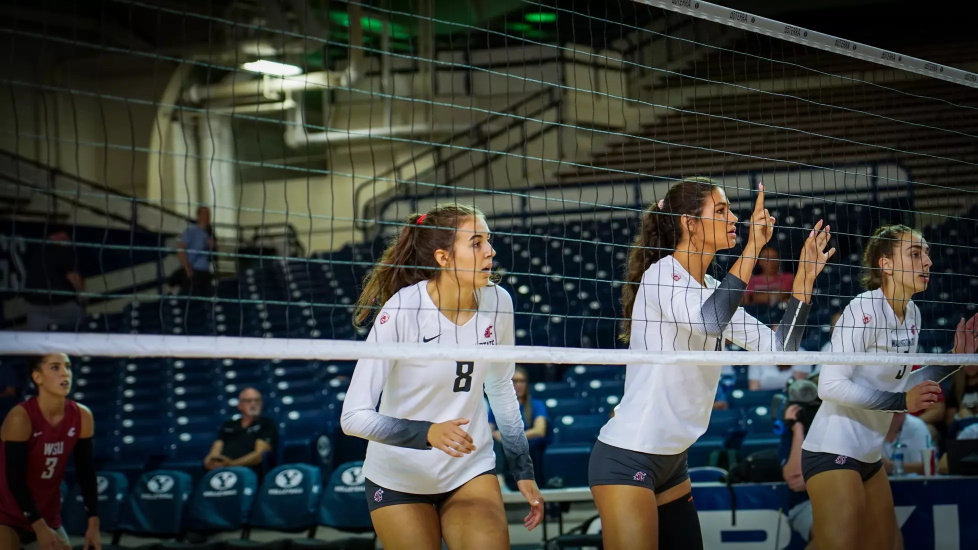 WSU volleyball season opener vs Duke at the BYU doTERRA Classic at the Smith Fieldhouse in Provo, Utah.