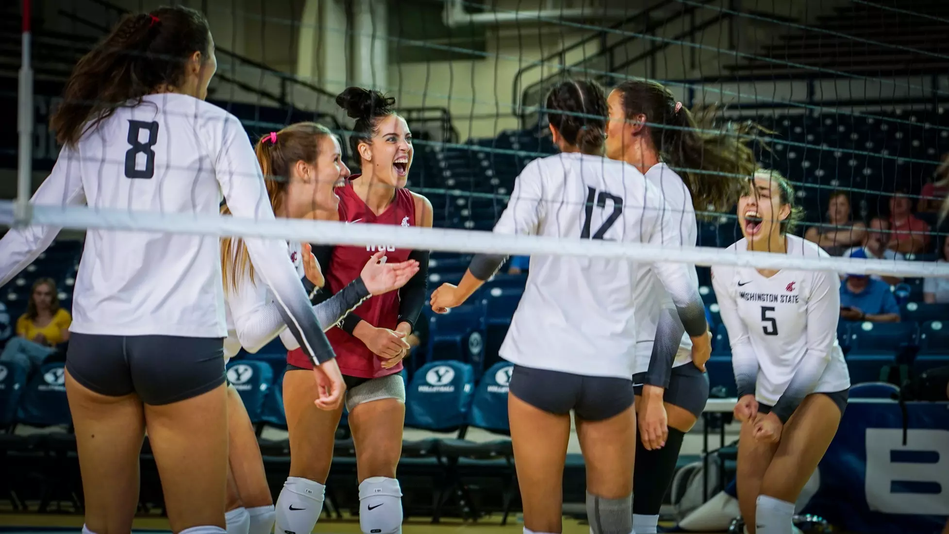 WSU volleyball season opener vs Duke at the BYU doTERRA Classic at the Smith Fieldhouse in Provo, Utah.