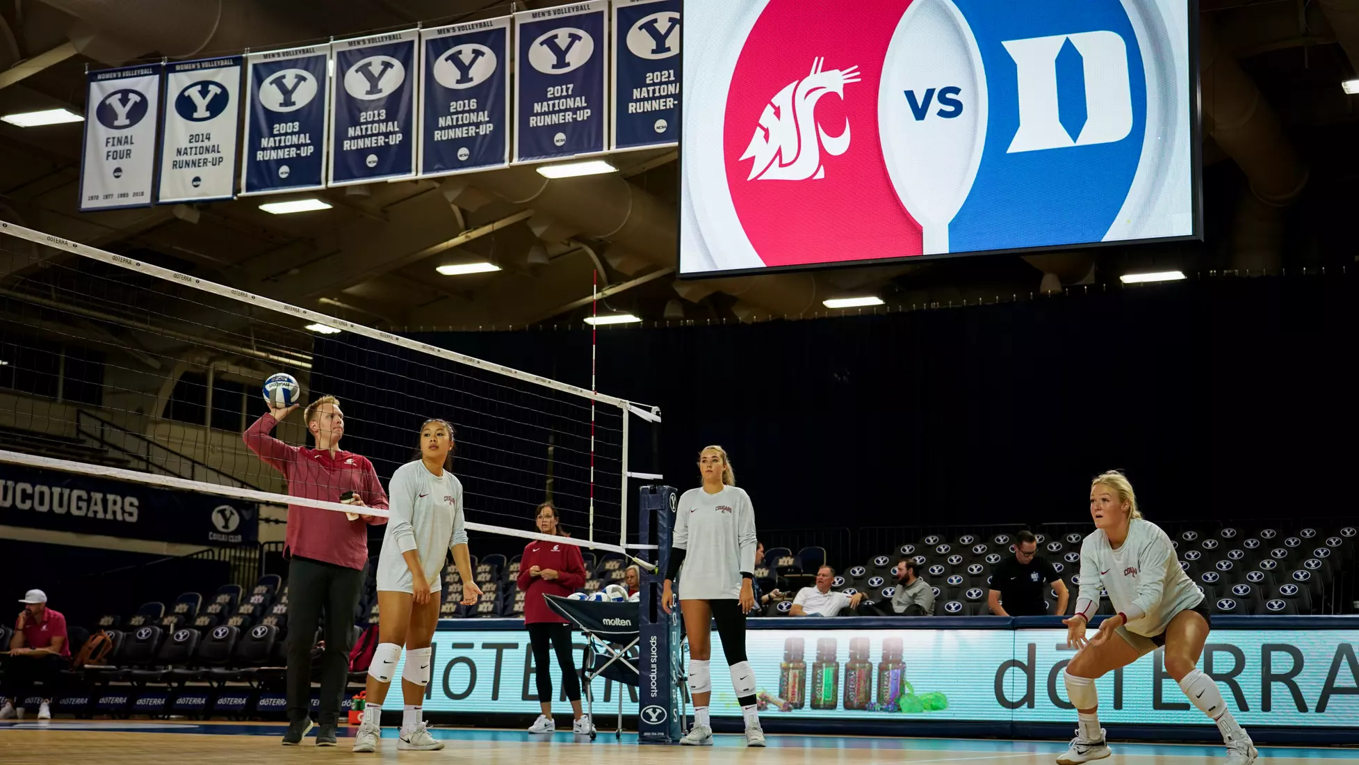 WSU volleyball season opener vs Duke at the BYU doTERRA Classic at the Smith Fieldhouse in Provo, Utah.