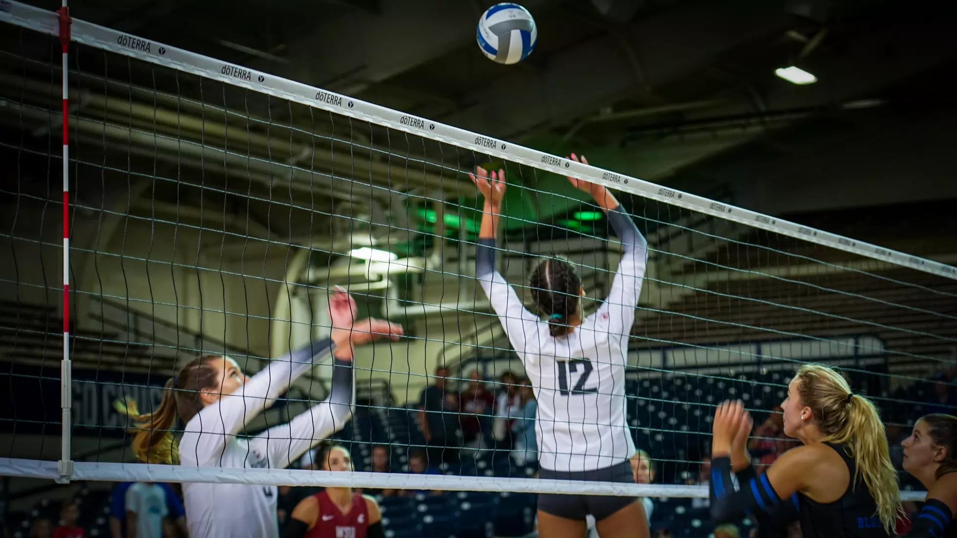WSU volleyball season opener vs Duke at the BYU doTERRA Classic at the Smith Fieldhouse in Provo, Utah.