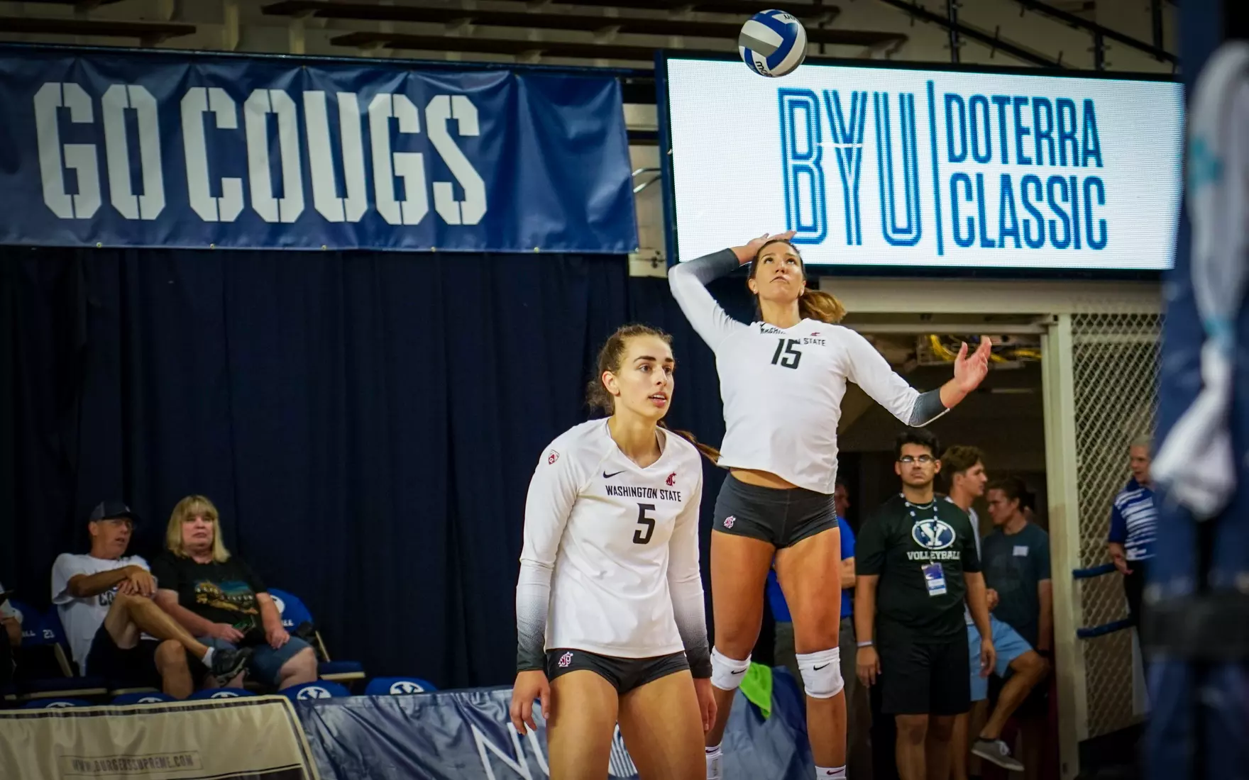 WSU volleyball season opener vs Duke at the BYU doTERRA Classic at the Smith Fieldhouse in Provo, Utah.