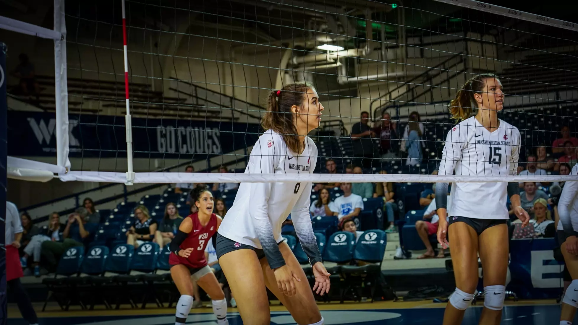 WSU volleyball season opener vs Duke at the BYU doTERRA Classic at the Smith Fieldhouse in Provo, Utah.