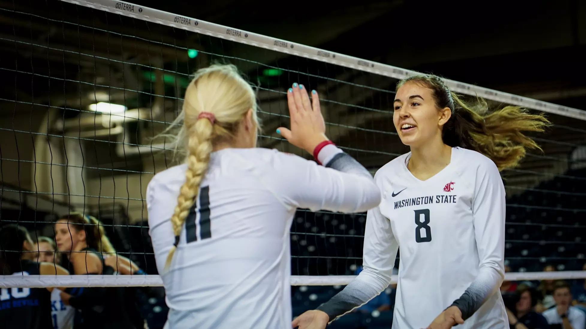 WSU volleyball season opener vs Duke at the BYU doTERRA Classic at the Smith Fieldhouse in Provo, Utah.