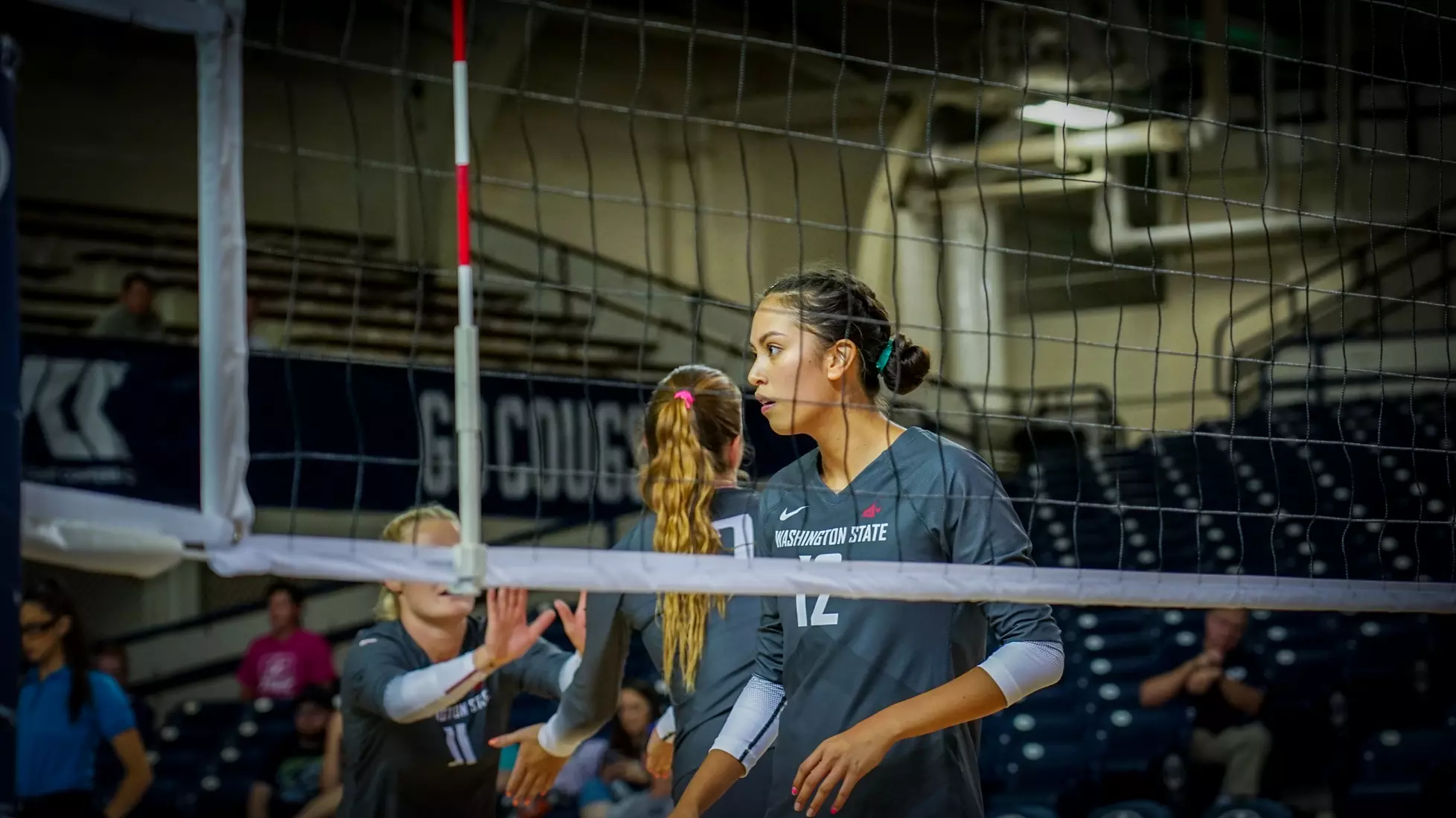 WSU volleyball vs Rider at the BYU doTERRA Classic from the Smith Fieldhouse in Provo, Utah.