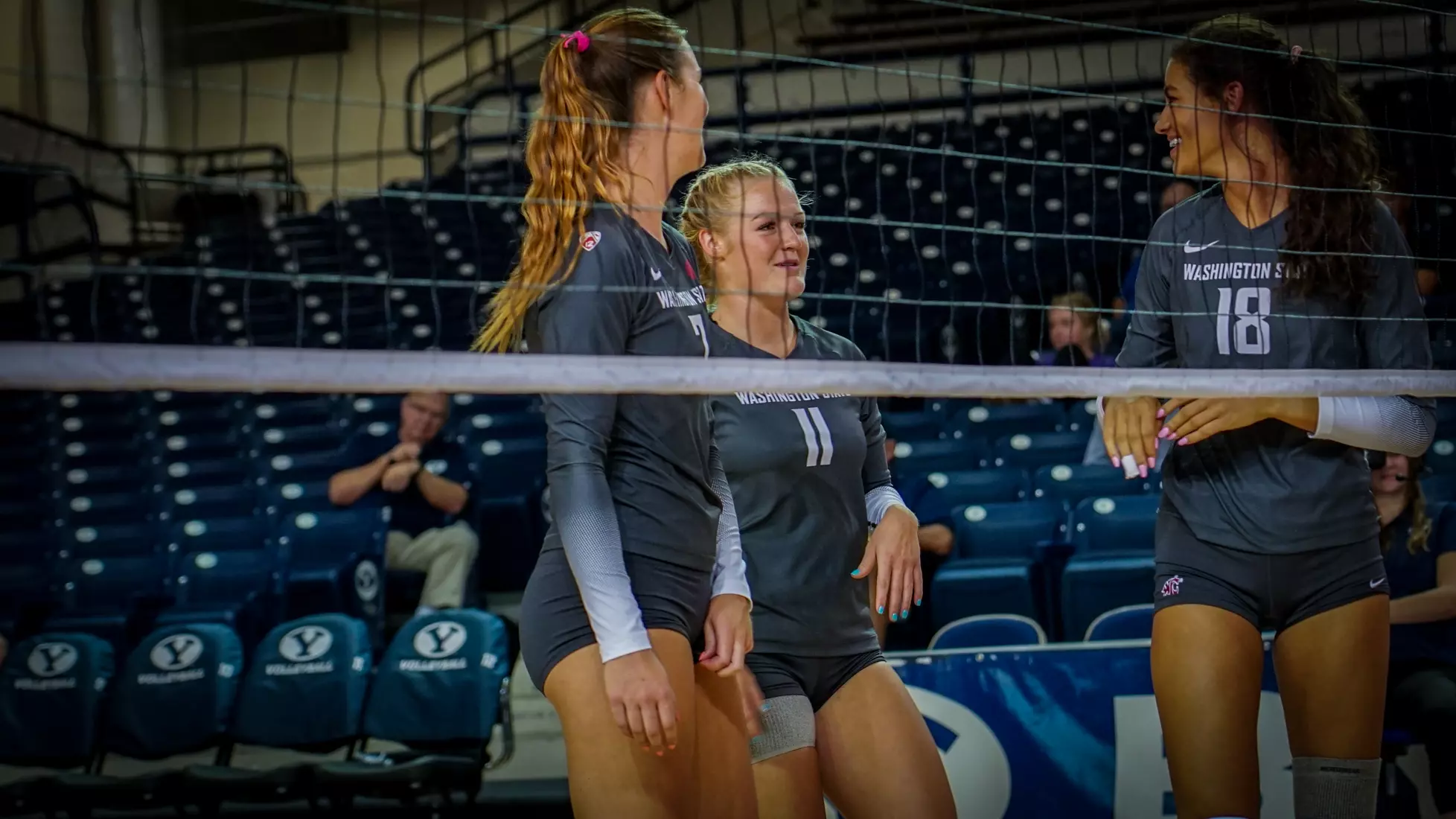WSU volleyball vs Rider at the BYU doTERRA Classic from the Smith Fieldhouse in Provo, Utah.