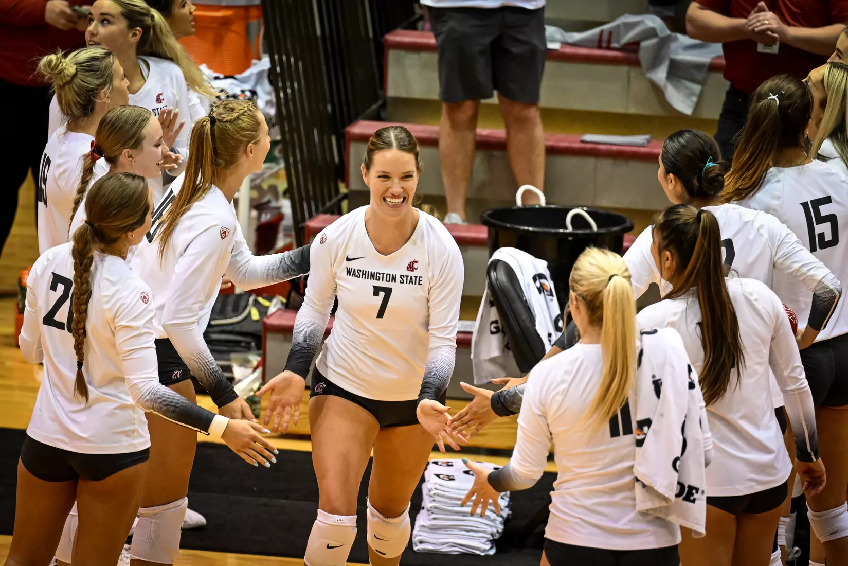 WSU volleyball sweeps Cal Baptist, 3-0, in it's season opener in Bohler Gym on Thursday, Sept. 1, 2022.