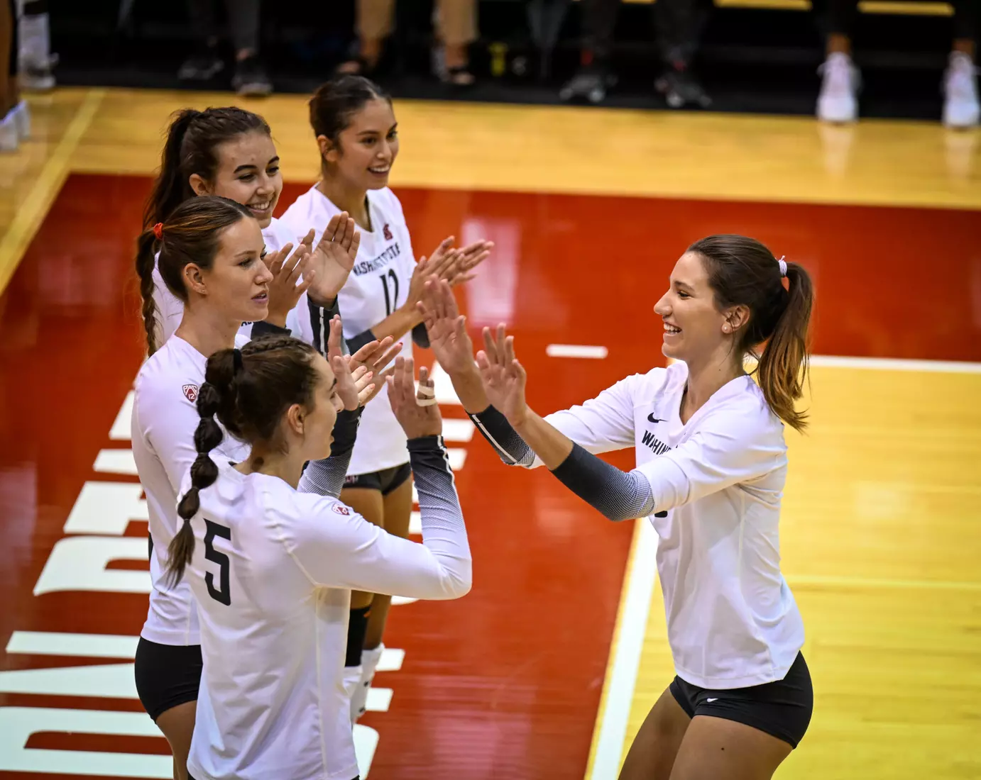 WSU volleyball sweeps Cal Baptist, 3-0, in it's season opener in Bohler Gym on Thursday, Sept. 1, 2022.