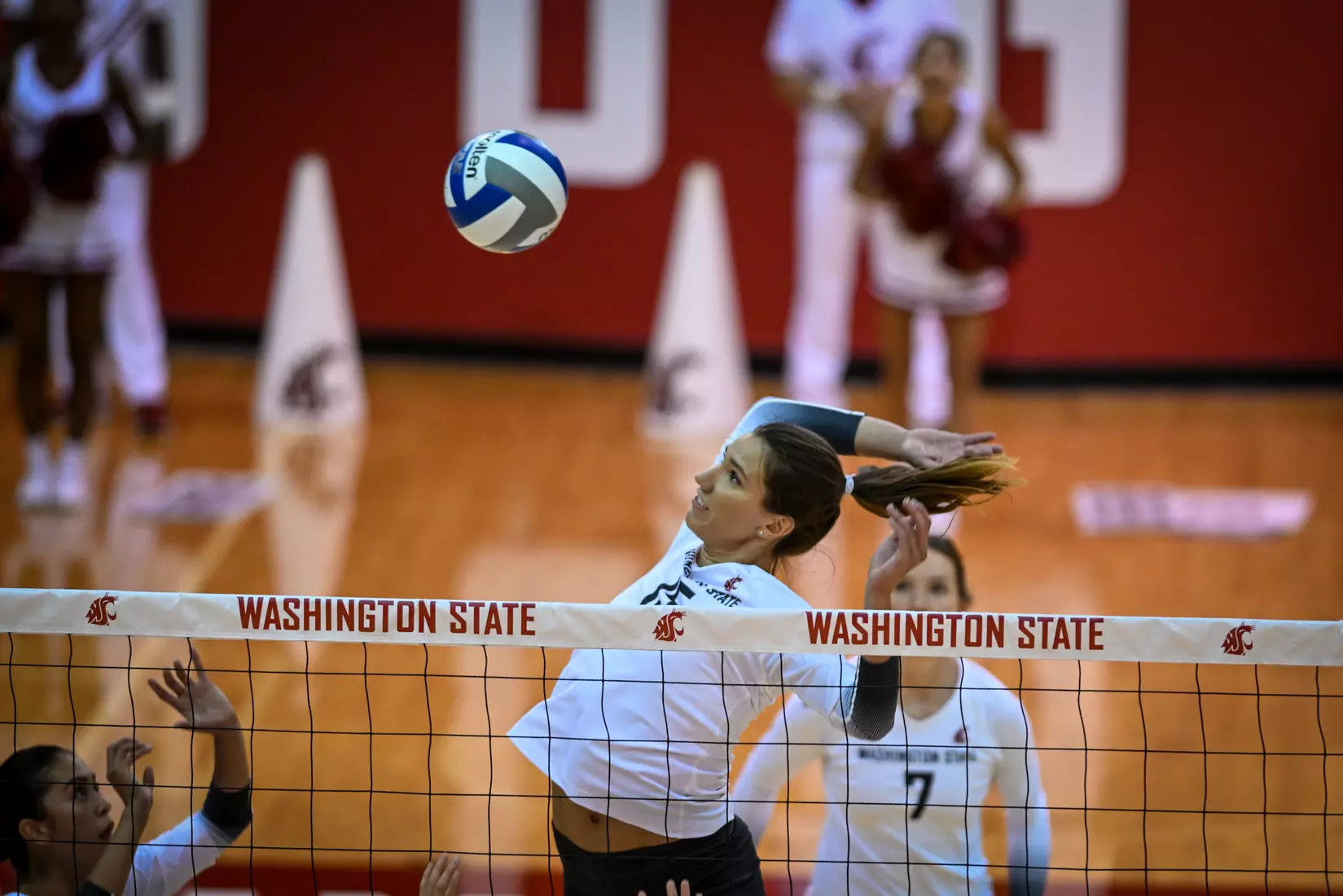 WSU volleyball sweeps Cal Baptist, 3-0, in it's season opener in Bohler Gym on Thursday, Sept. 1, 2022.