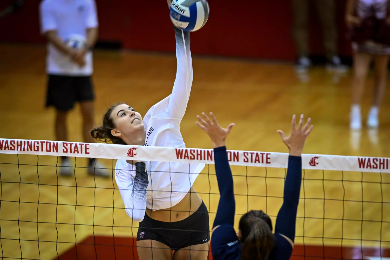 WSU volleyball sweeps Cal Baptist, 3-0, in it's season opener in Bohler Gym on Thursday, Sept. 1, 2022.