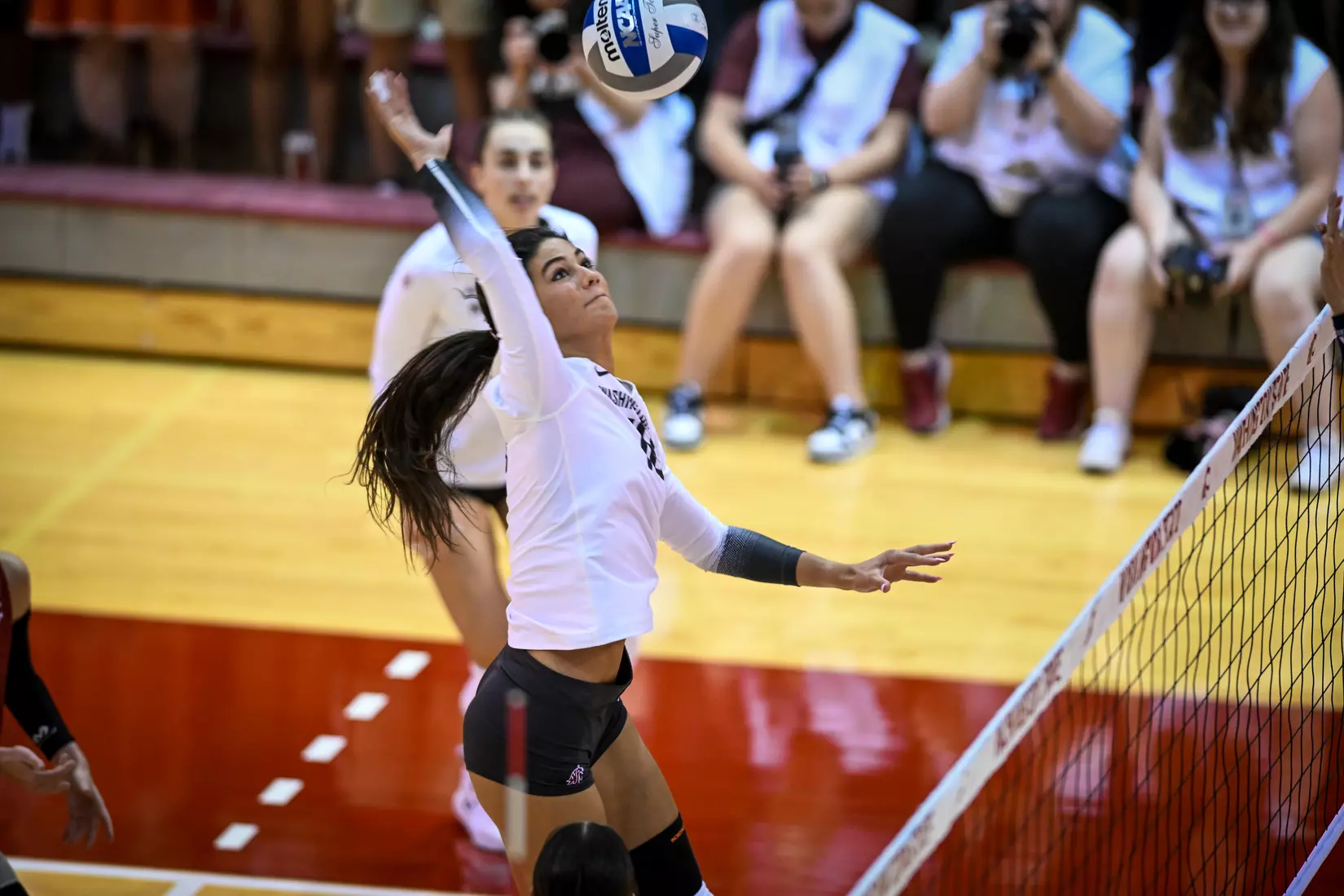 WSU volleyball sweeps Cal Baptist, 3-0, in it's season opener in Bohler Gym on Thursday, Sept. 1, 2022.