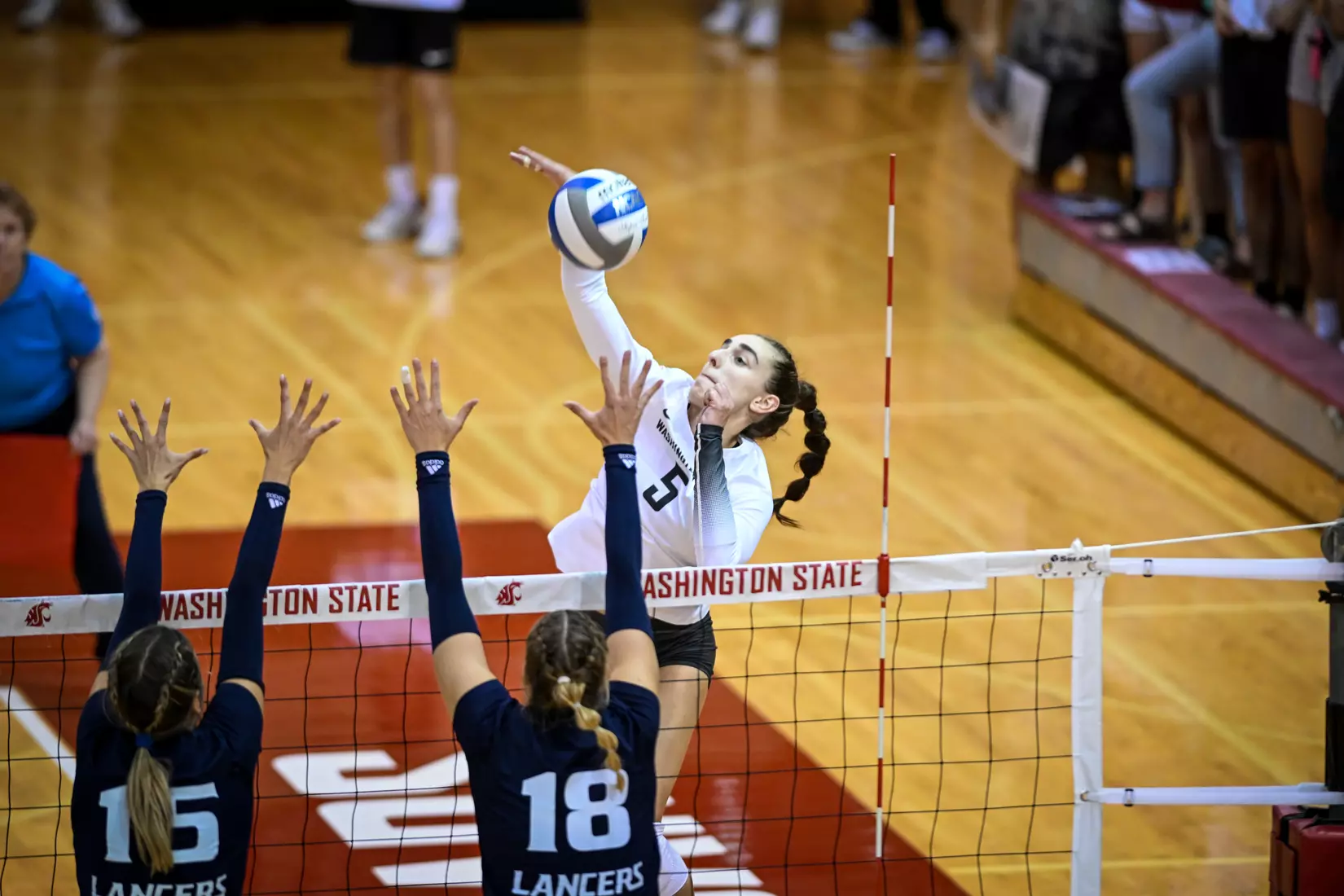 WSU volleyball sweeps Cal Baptist, 3-0, in it's season opener in Bohler Gym on Thursday, Sept. 1, 2022.