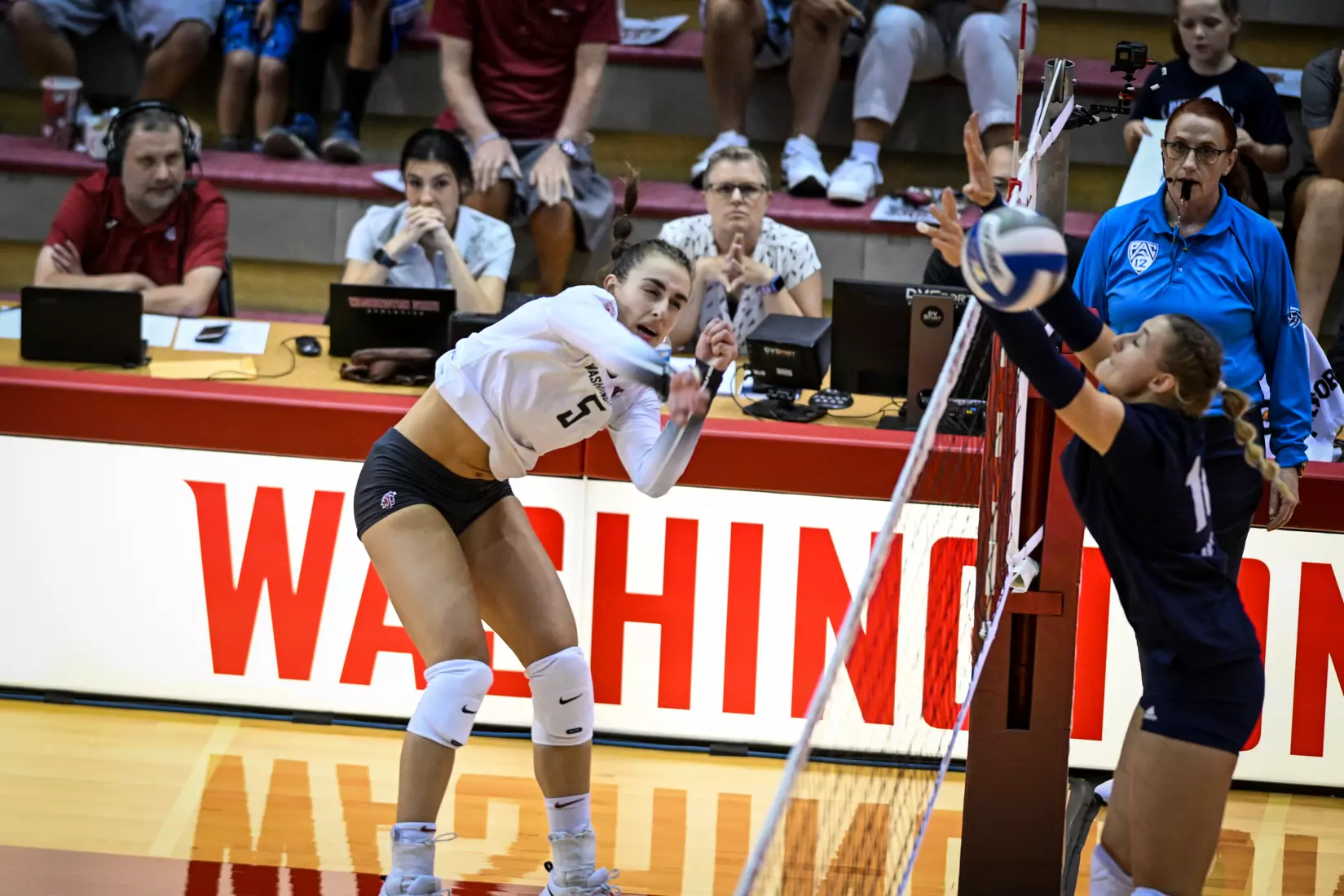 WSU volleyball sweeps Cal Baptist, 3-0, in it's season opener in Bohler Gym on Thursday, Sept. 1, 2022.